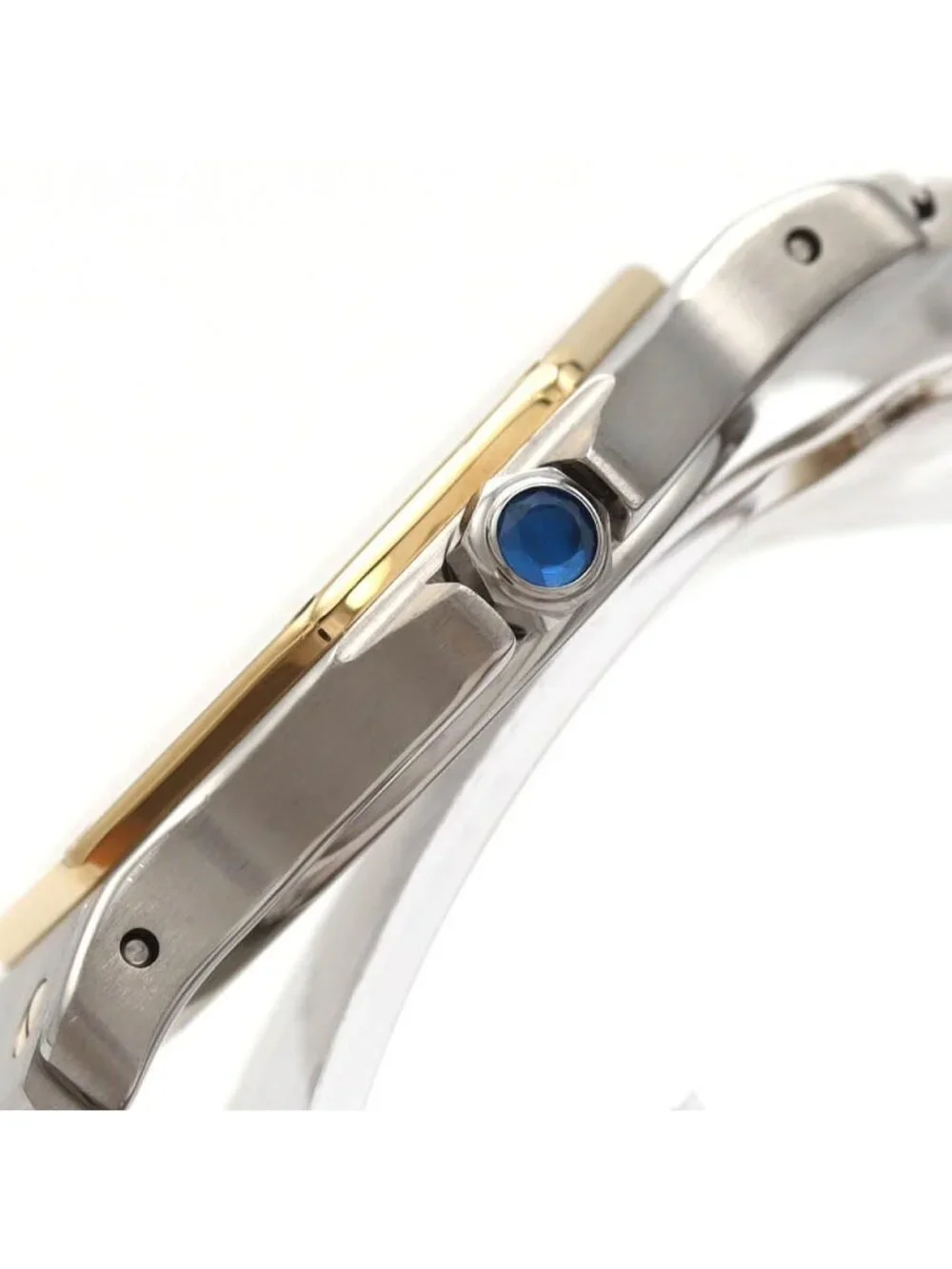Cartier Santos Octagon LM Stainless Steel Yellow Gold Quartz Watch
